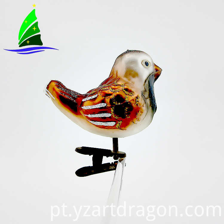 Ornaments de vidro Brid Glass Brid Ornaments